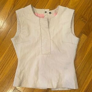 Elegant Cream Sleeveless Top